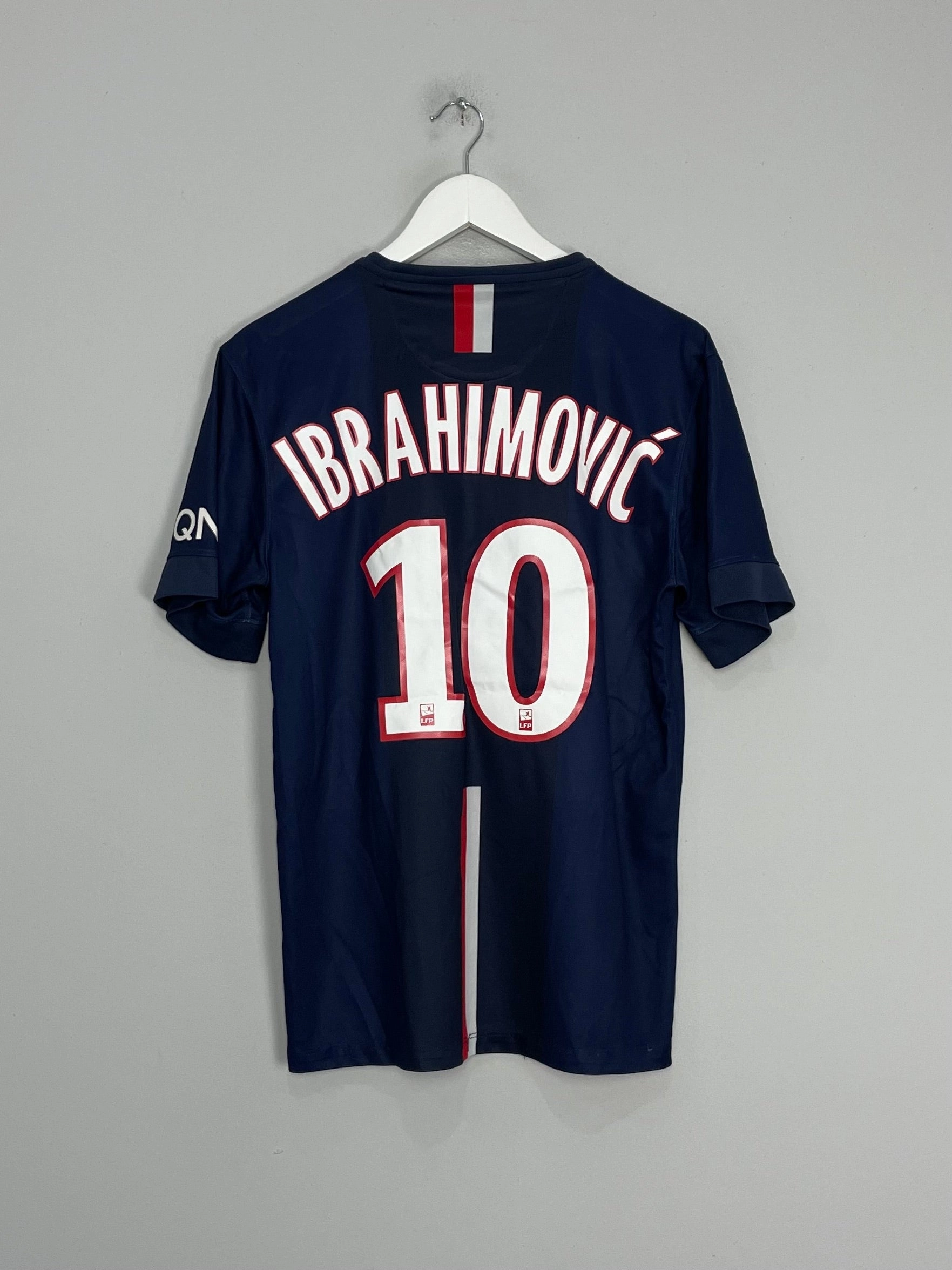 Reinforced Hems Anti Shrink Treatment 2014/15 PSG IBRAHIMOVIC #10 HOME SHIRT (M) NIKE