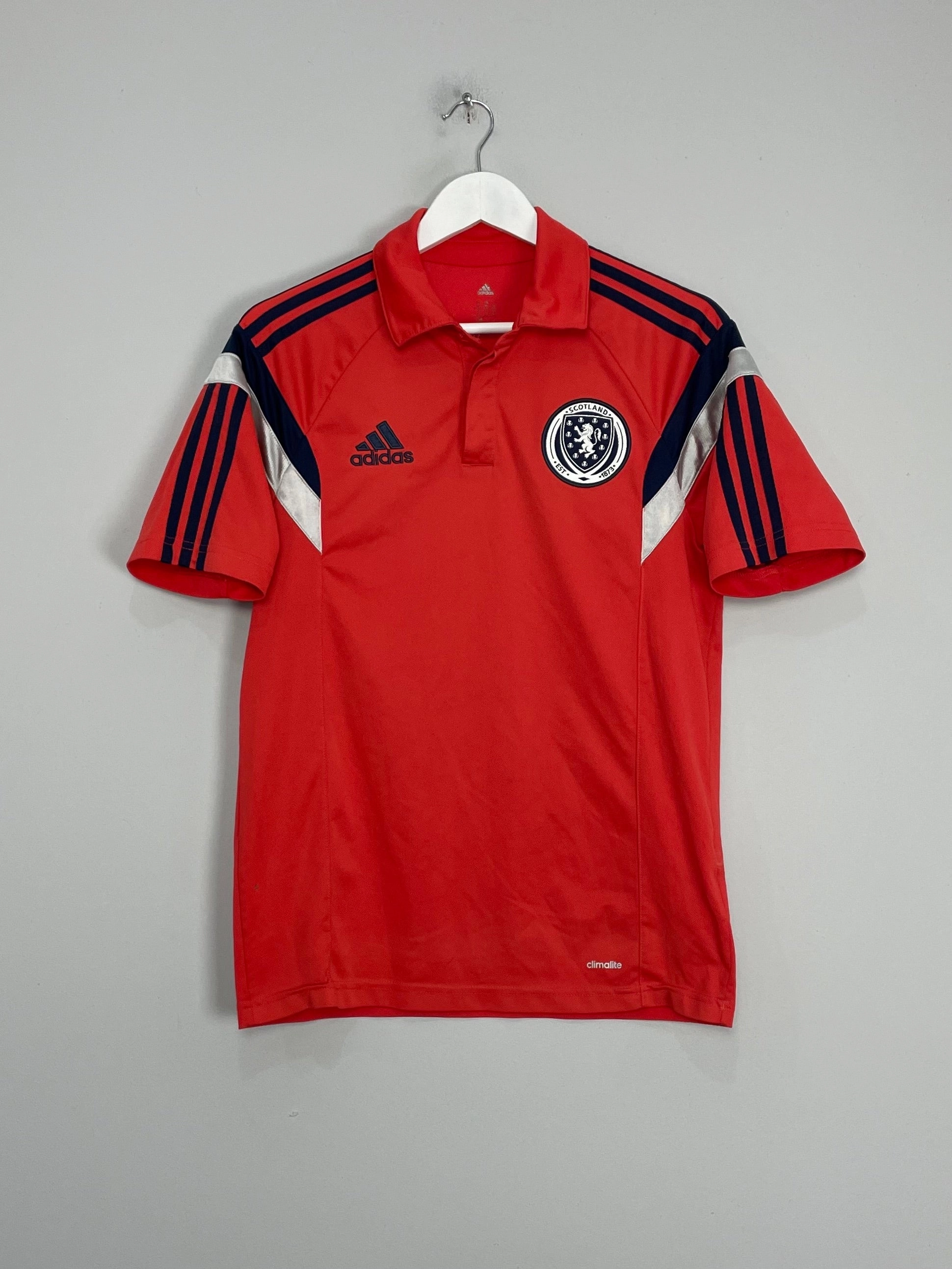 Four Way Stretch Fabric 2014/15 SCOTLAND POLO SHIRT (M) ADIDAS