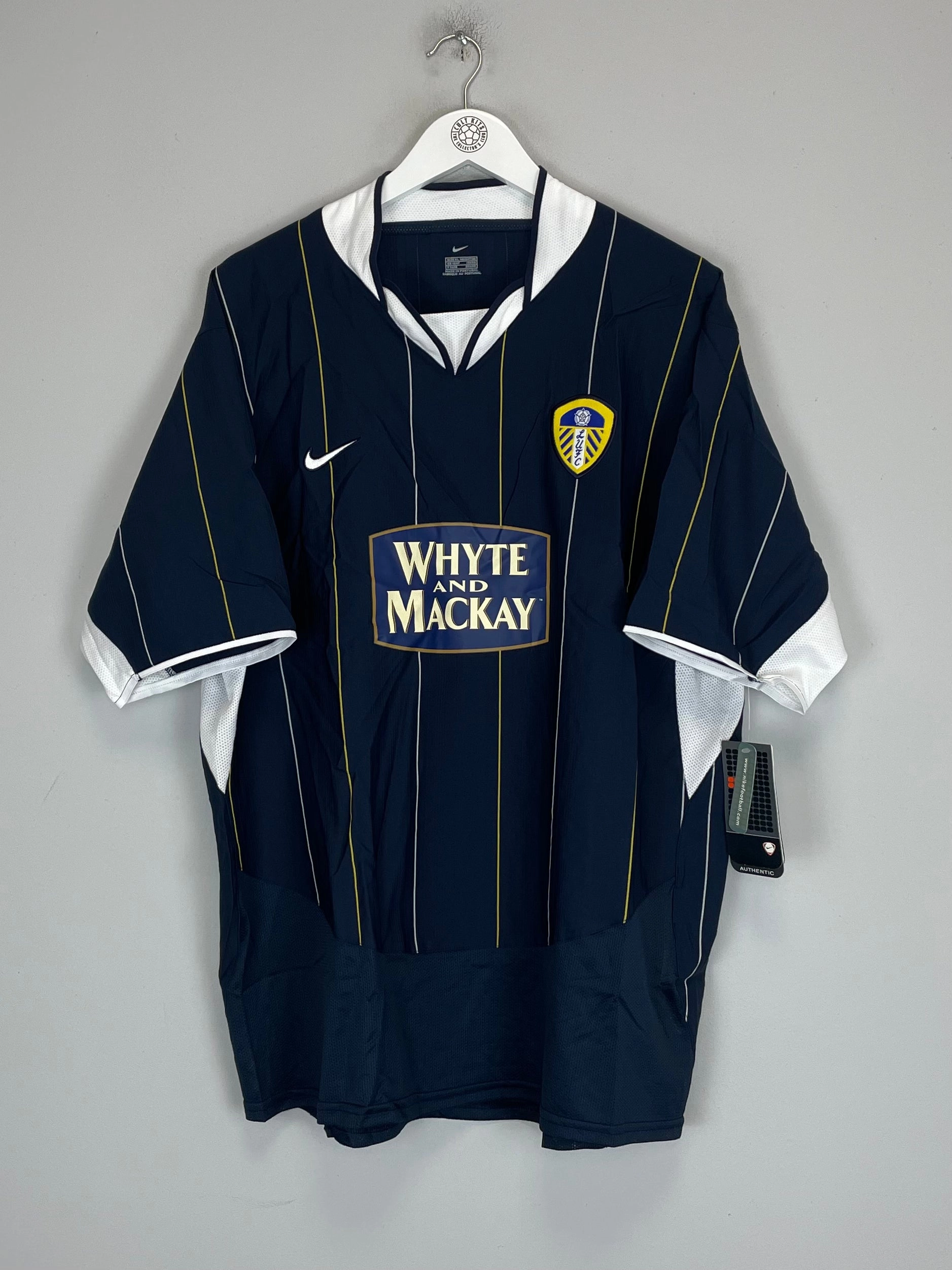 Contoured Silicone Grippers 2003/04 LEEDS UNITED *BNWT* AWAY SHIRT (XL) NIKE