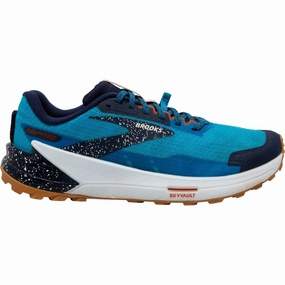 Brooks Catamount 2 Mens Trail Running Shoes - Blue Ventilated Arch Support