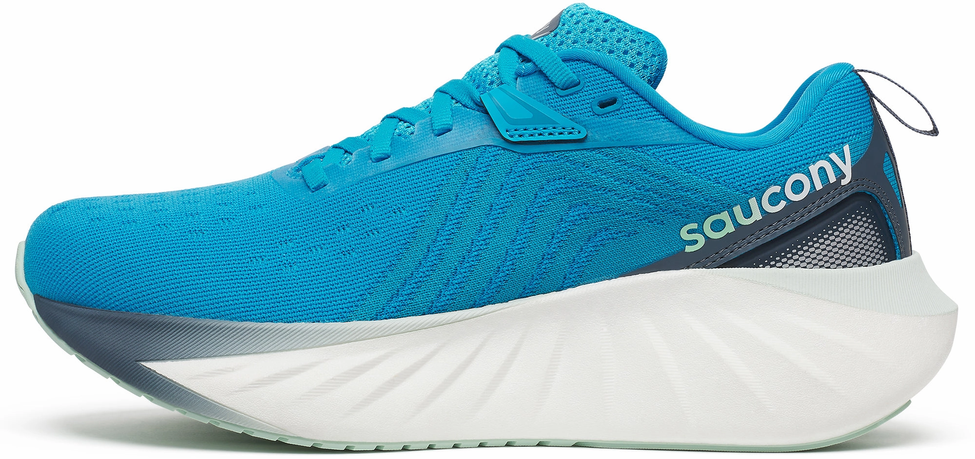 Adjustable lacing Saucony Triumph 22 Womens Running Shoes - Blue