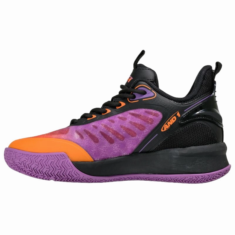 Quick Break Move Ventilated Lining AND1 Cross Court Kids Basketball Shoes