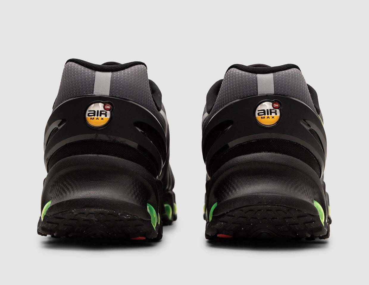 Nike Air Max DN8 Black / Volt - Light Smoke Grey High Traction Outsole Reinforced Seams