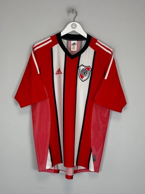 Multi Panel Construction 2002/04 RIVER PLATE HOME SHIRT (M) ADIDAS