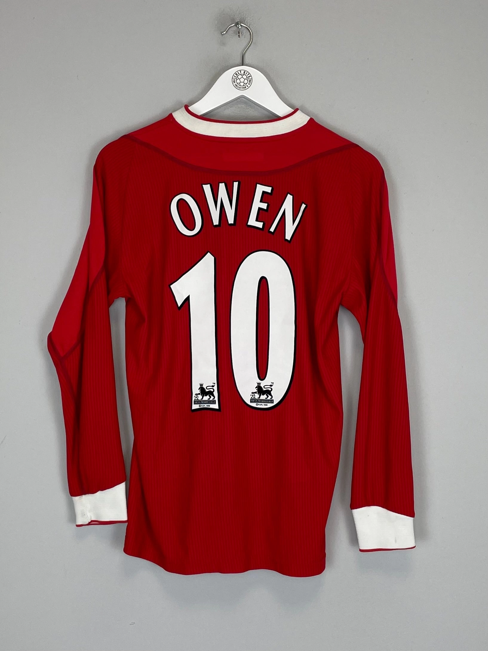2002/04 LIVERPOOL OWEN #10 L/S HOME SHIRT (XS) REEBOK Raglan Sleeve Integration Sporty Look