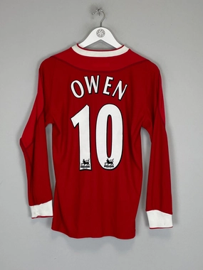 2002/04 LIVERPOOL OWEN #10 L/S HOME SHIRT (XS) REEBOK Raglan Sleeve Integration Sporty Look