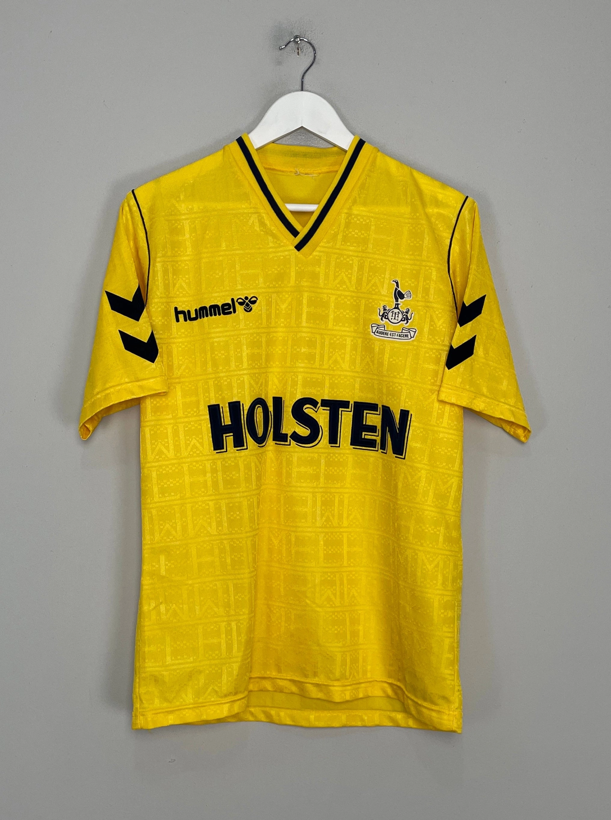 1988/91 TOTTENHAM HOTSPUR AWAY SHIRT (M) HUMMEL Cooling Core Technology