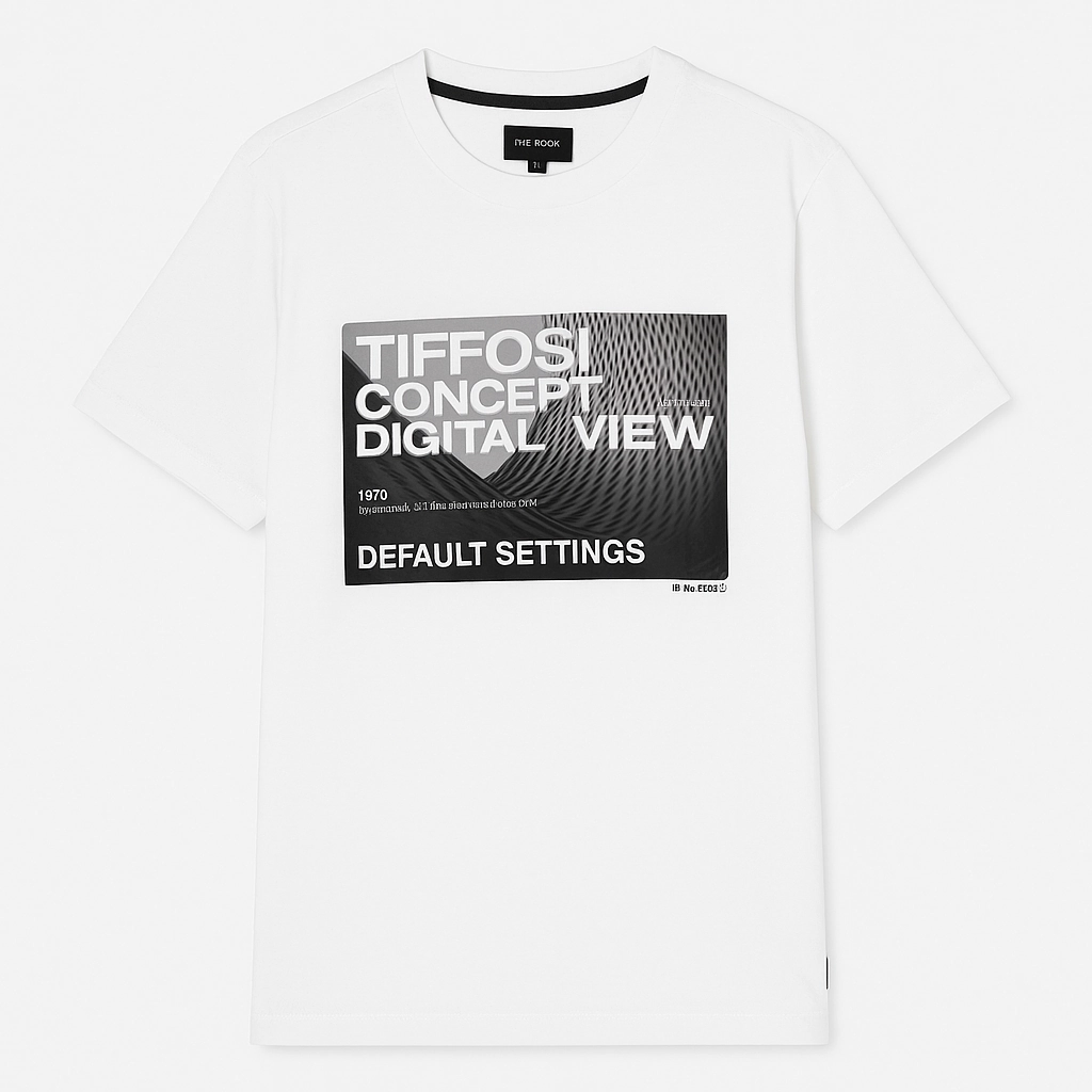 Tiffosi White Premium T shirt Sport Performance Comfortable and Chic