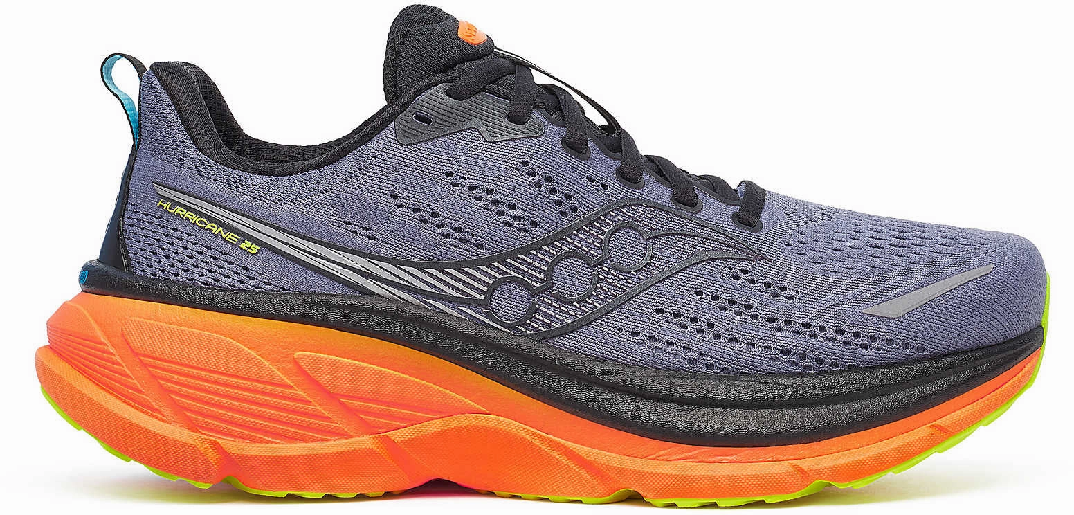 Recycled materials Saucony Hurricane 25 Mens Running Shoes - Grey