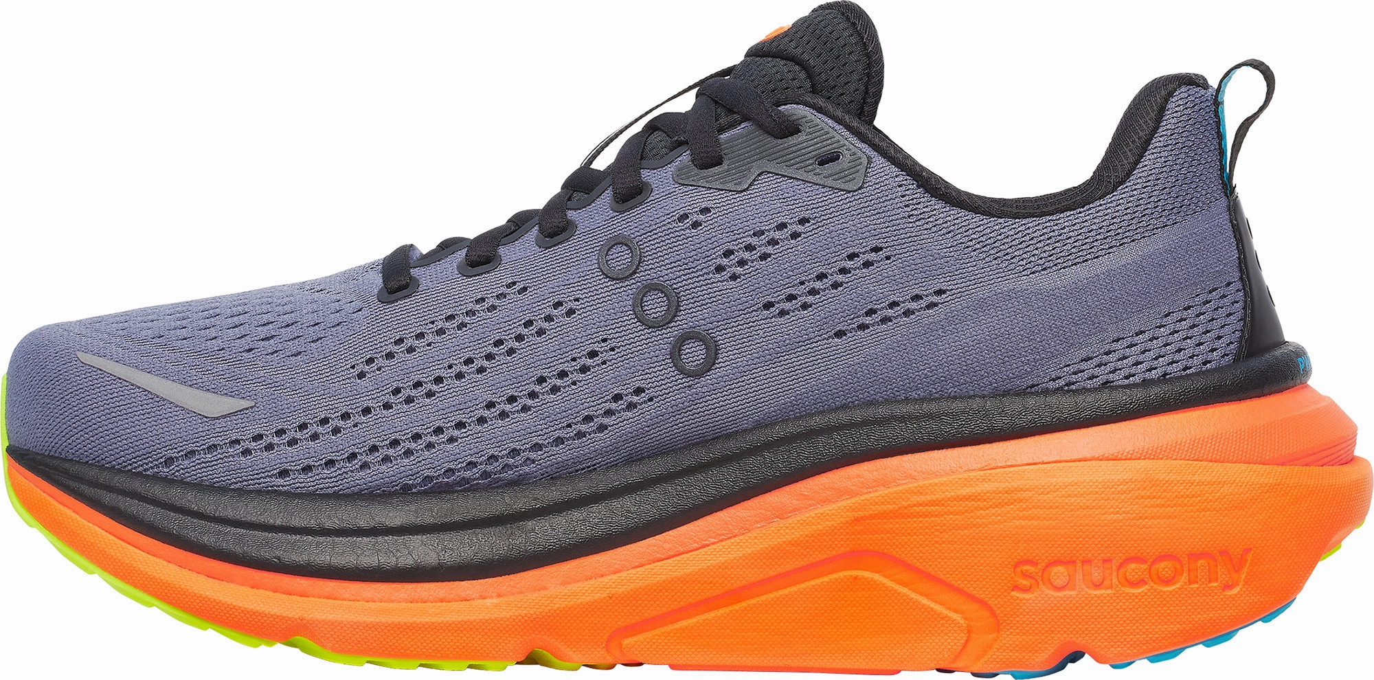 Saucony Hurricane 25 Mens Running Shoes - Grey Compression Molded Midsole