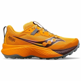 Saucony Endorphin Edge Womens Trail Running Shoes - Orange Structured wear