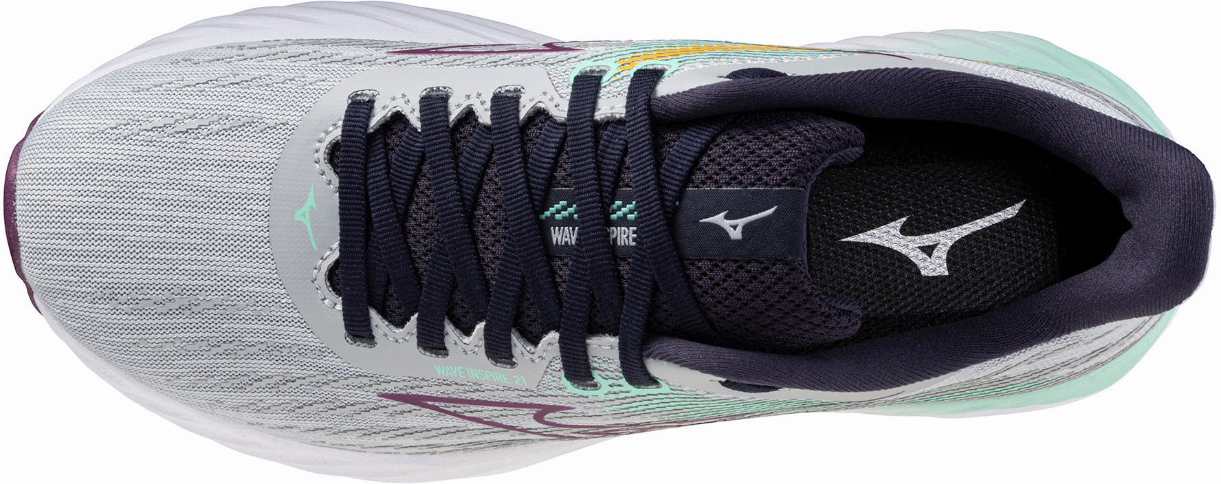 Mizuno Wave Inspire 21 Womens Running Shoes - Grey Impact Diffusing Structure Street Wear