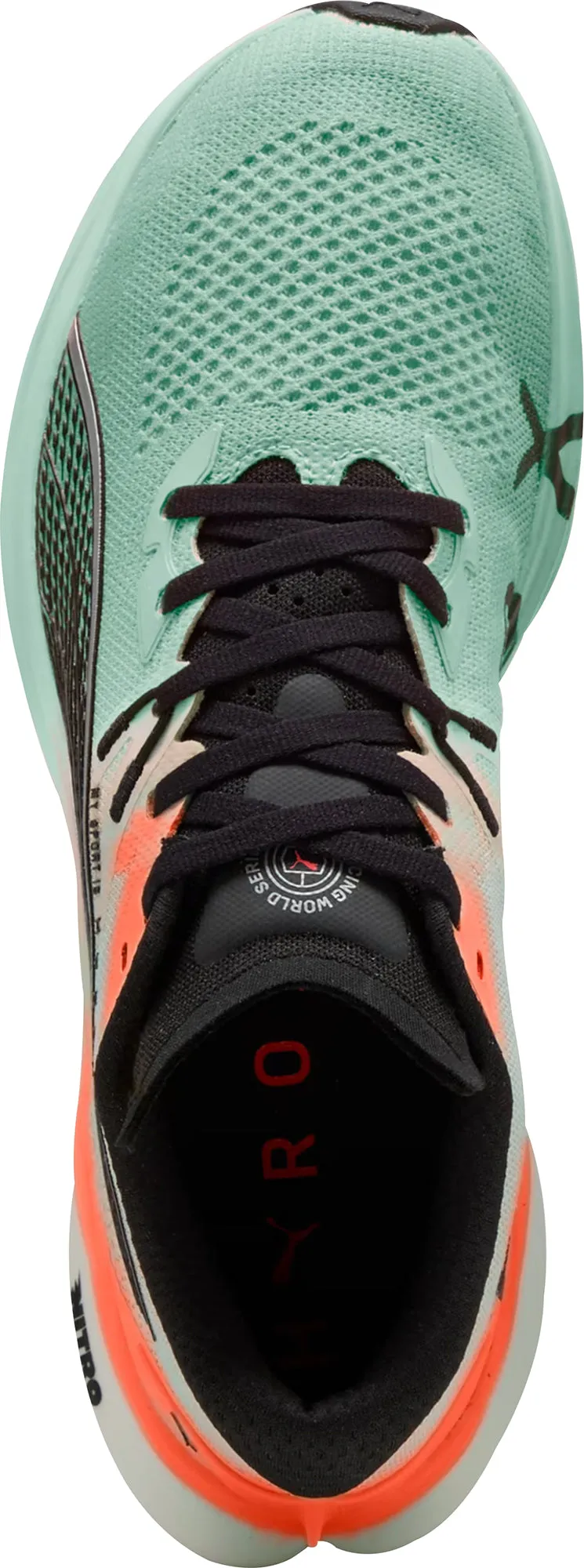 Puma Deviate Nitro 3 HYROX Mens Running Shoes - Green Dynamic look