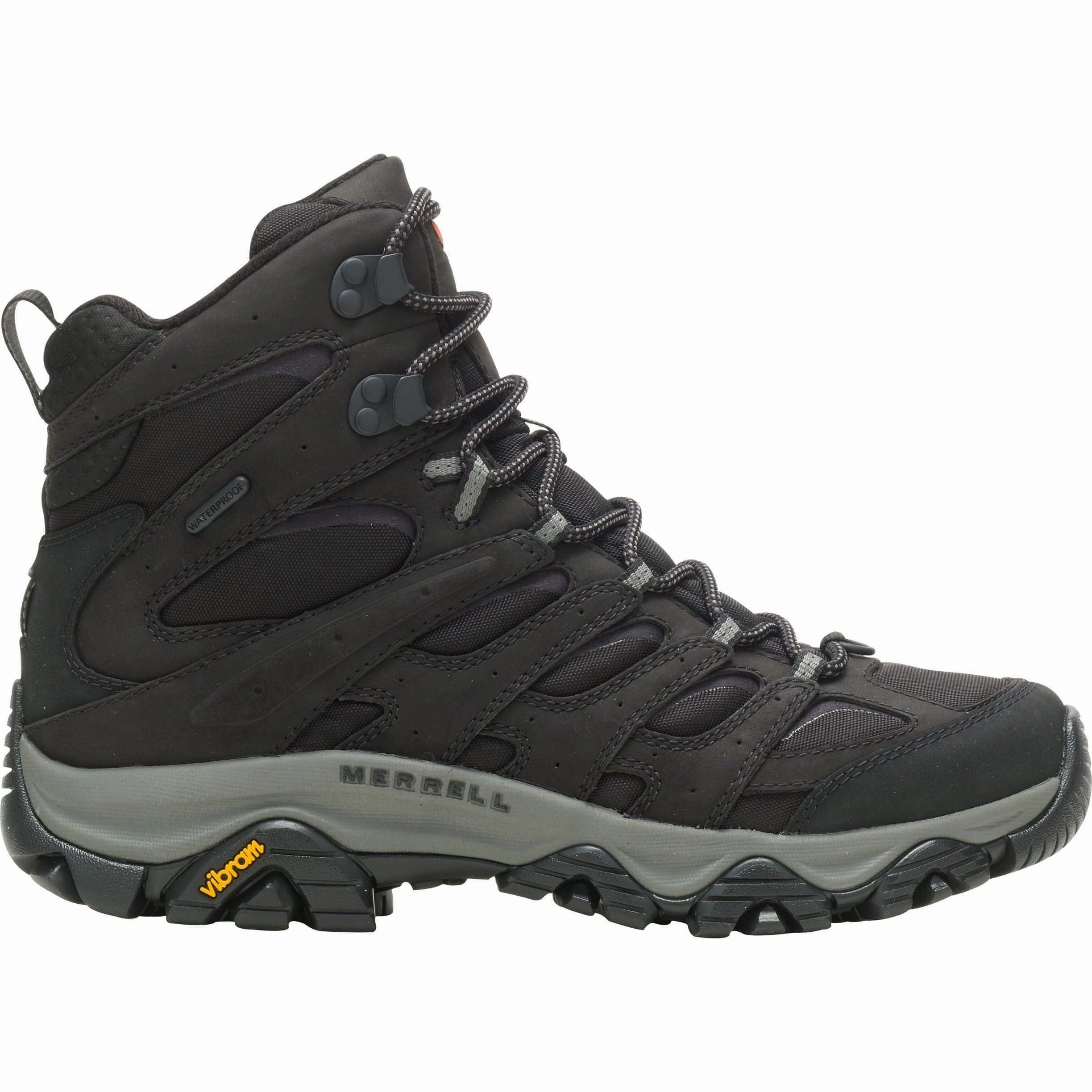 Training Extreme Walk Merrell Moab 3 Apex Mid Waterproof Mens Walking Boots - Black