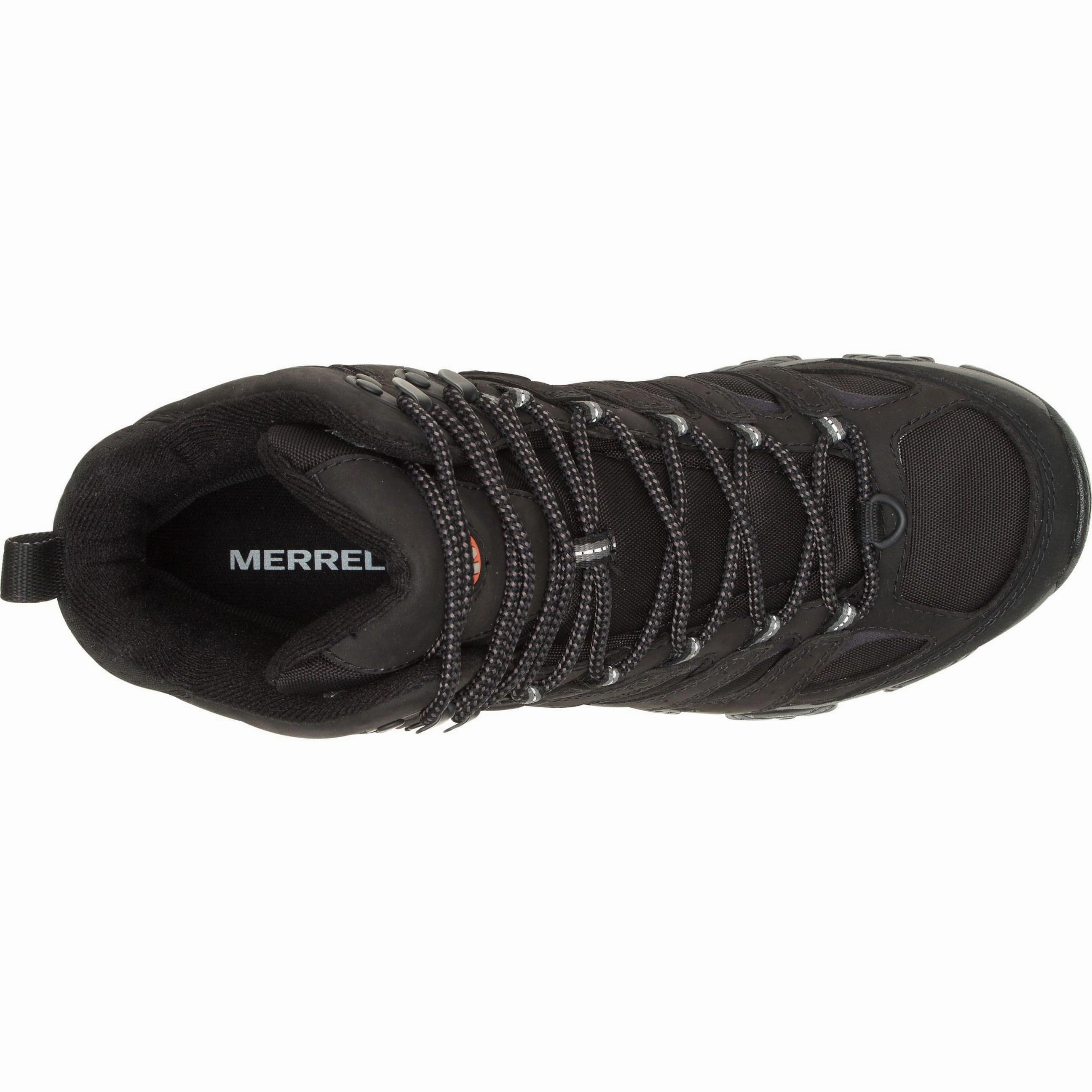 Running Footwear for Hiking Merrell Moab 3 Apex Mid Waterproof Mens Walking Boots - Black