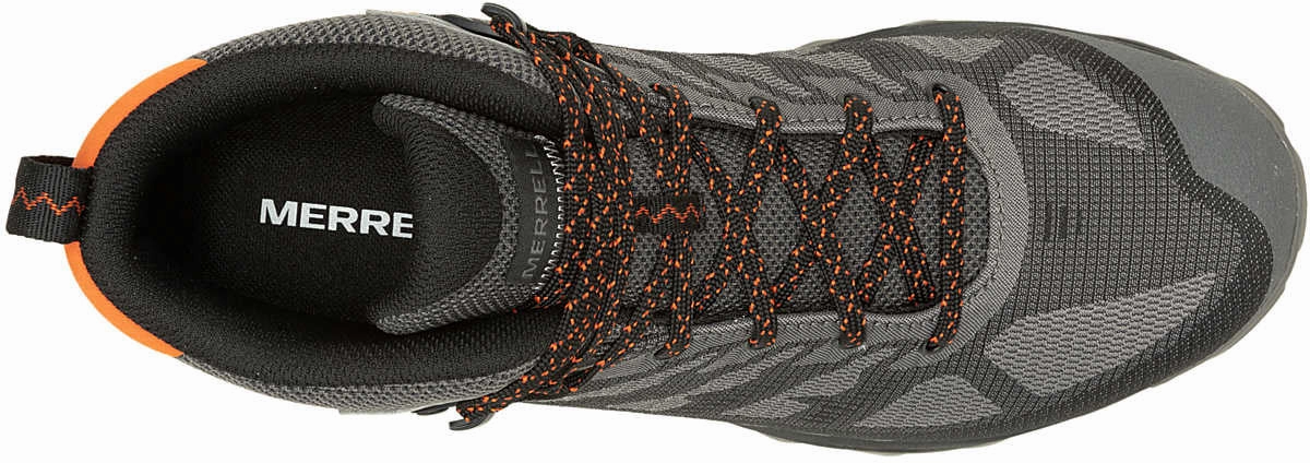 Toe Protection Merrell Speed Eco Mid Waterproof Mens Walking Boots - Grey