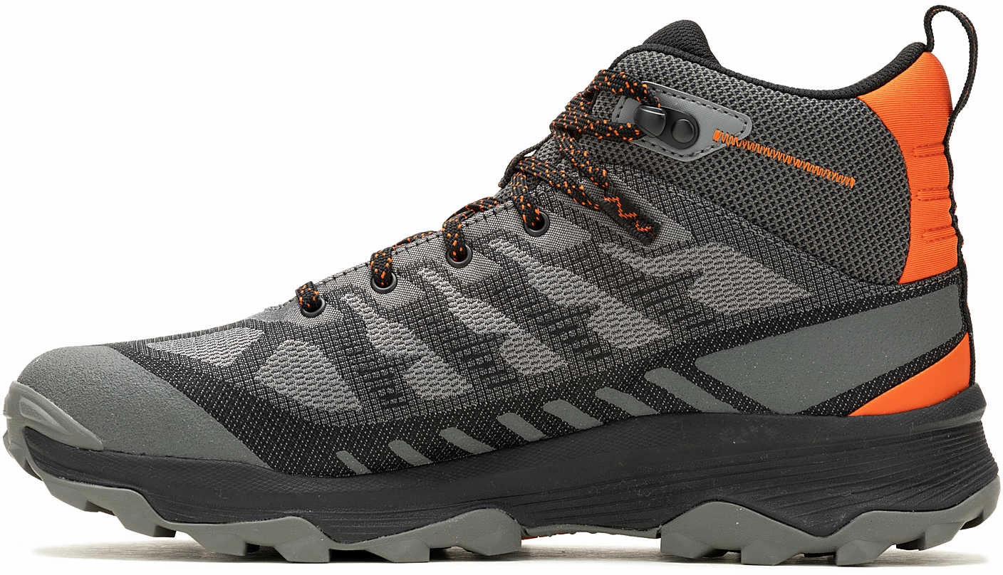 Packable Support Merrell Speed Eco Mid Waterproof Mens Walking Boots - Grey