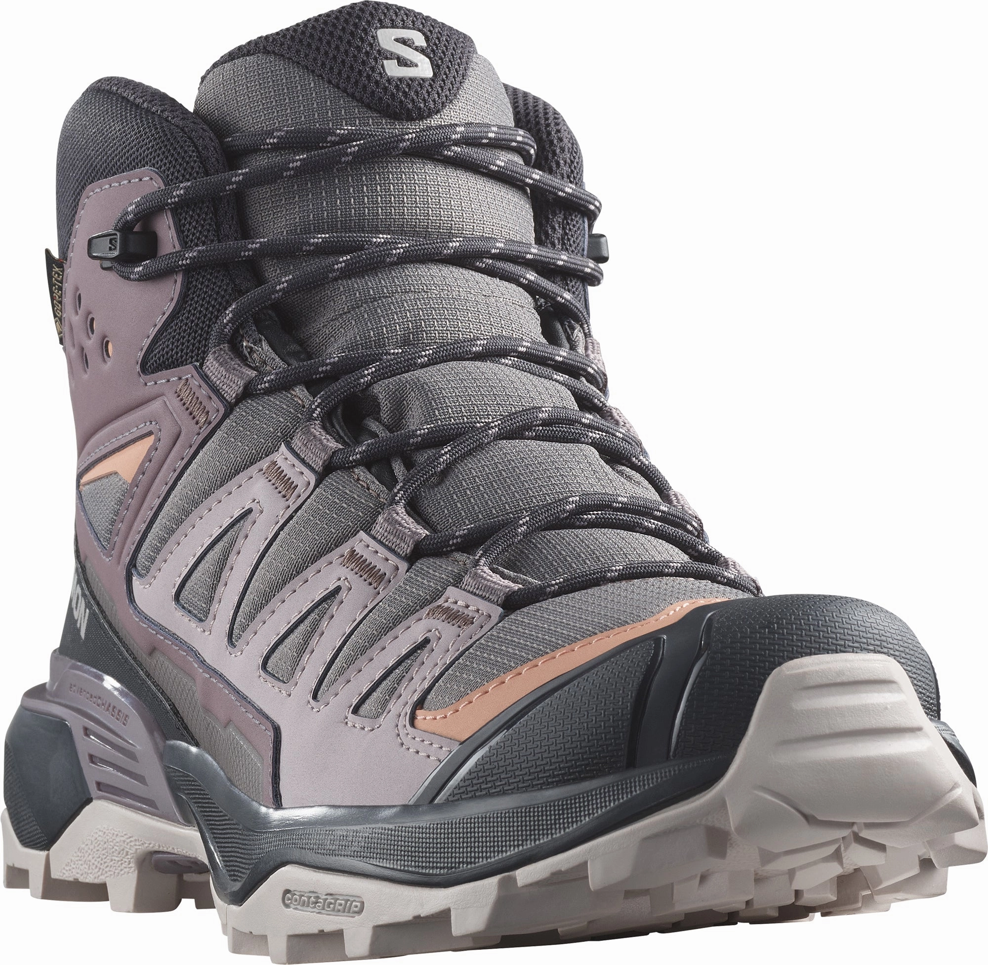 Salomon X Ultra 360 Mid GORE-TEX Womens Walking Boots - Grey Quick Adjust Stable Fit