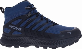 Inov8 Roclite Mid GORE-TEX WIDE FIT Mens Walking Boots - Blue Performance Stability Waterproof Wear