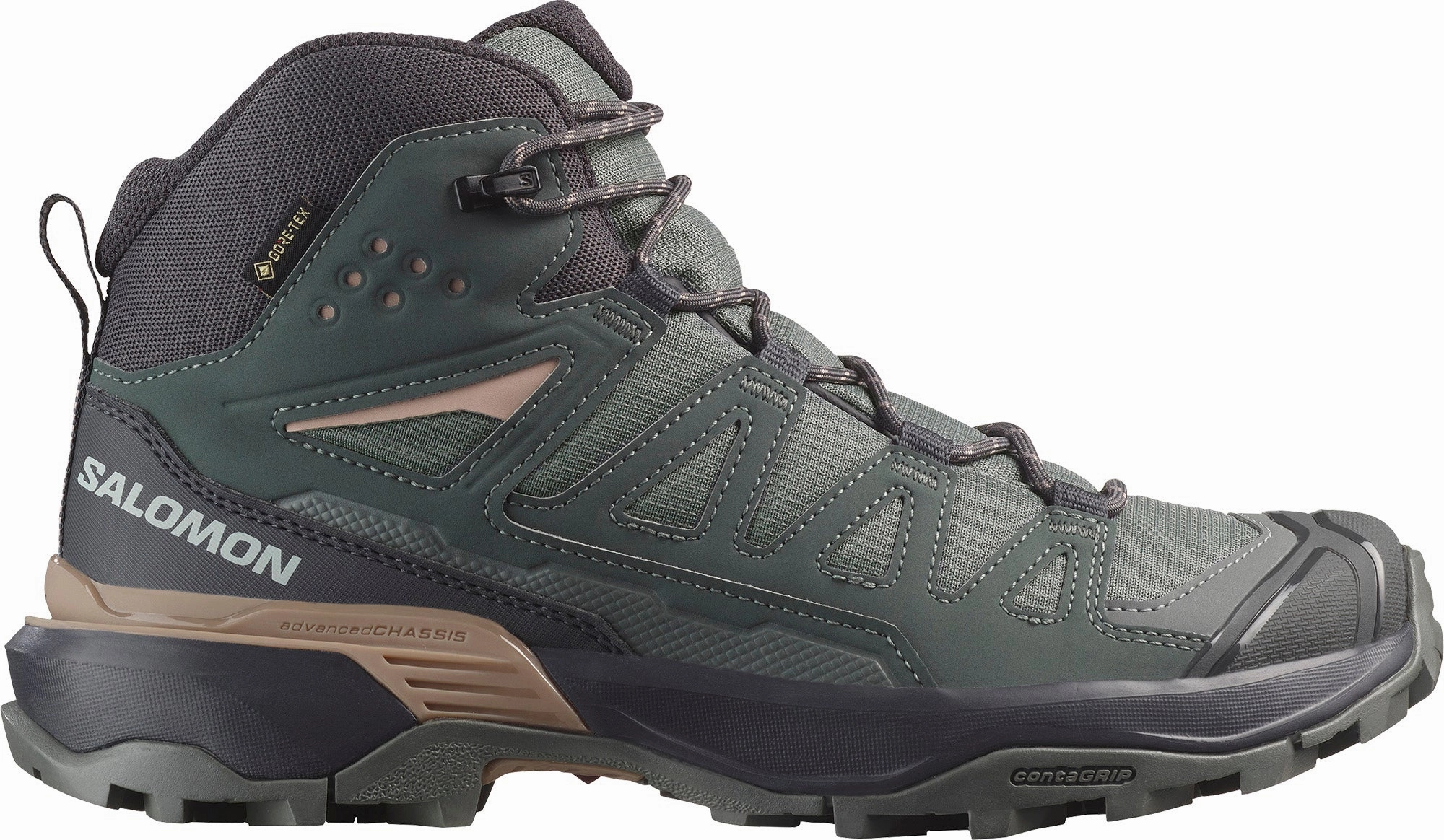 Salomon X Ultra 360 Mid GORE-TEX Womens Walking Boots - Green Outdoor Trekking Gear Climb Path