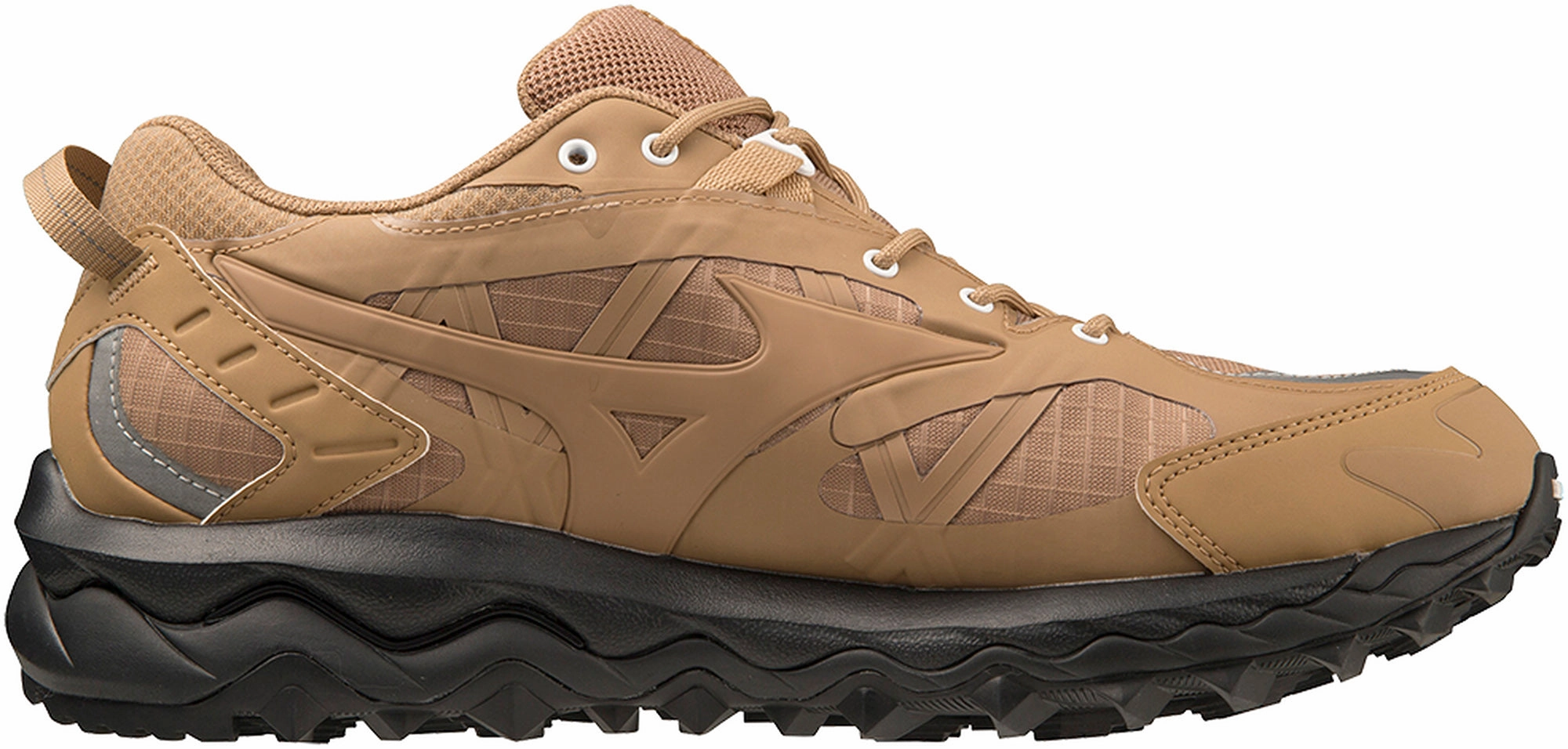 Water-Repellent Design Waterproof footwear Mizuno Wave Mujin TL GORE-TEX Mens Walking Shoes - Brown