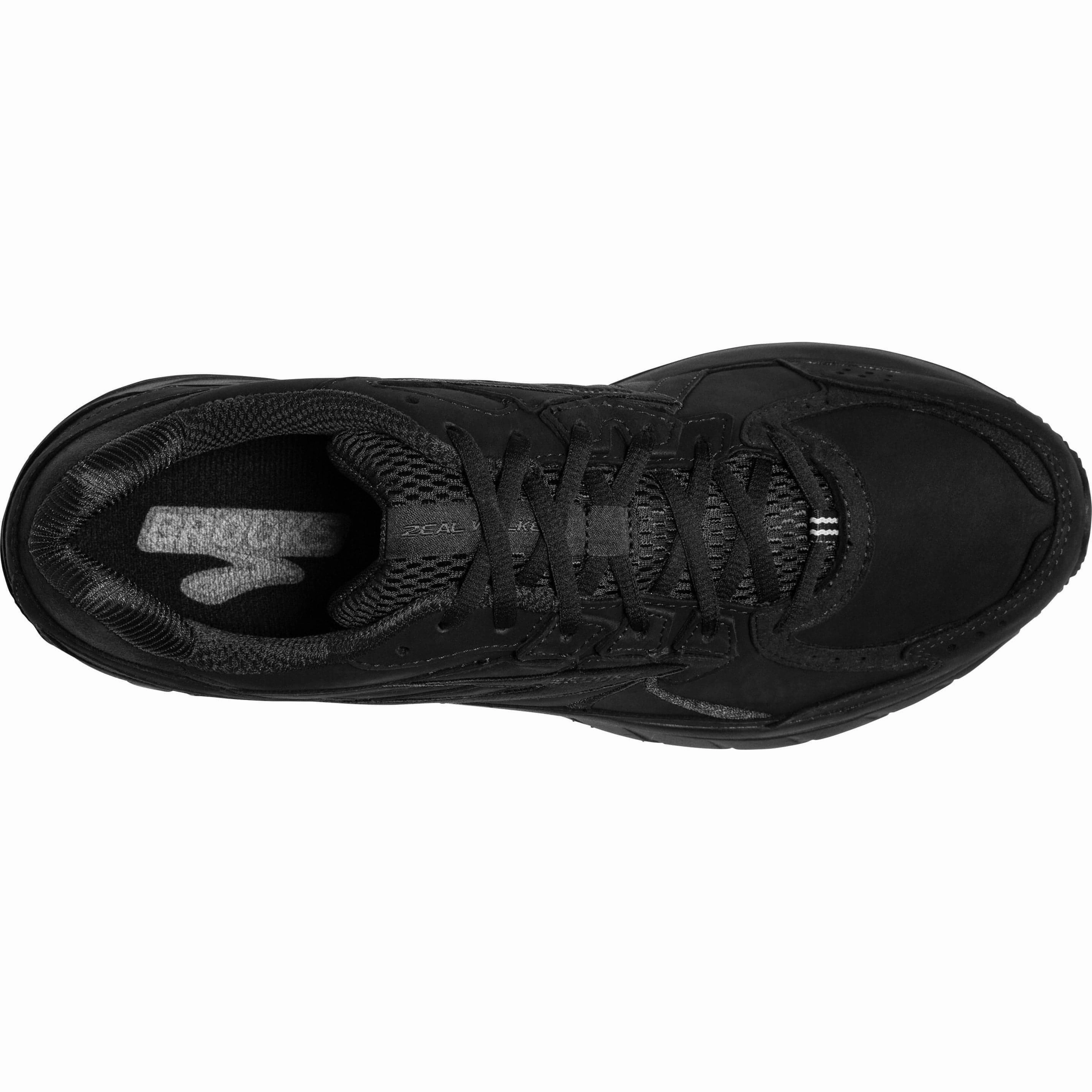 Stylish Brooks Zeal Walker Mens Walking Shoes - Black