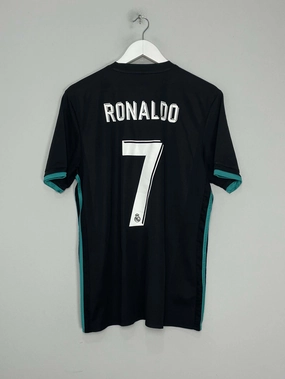 2017/18 REAL MADRID RONALDO #7 AWAY SHIRT (L) ADIDAS Thermal Insulation Layer Lockstitch Detailing