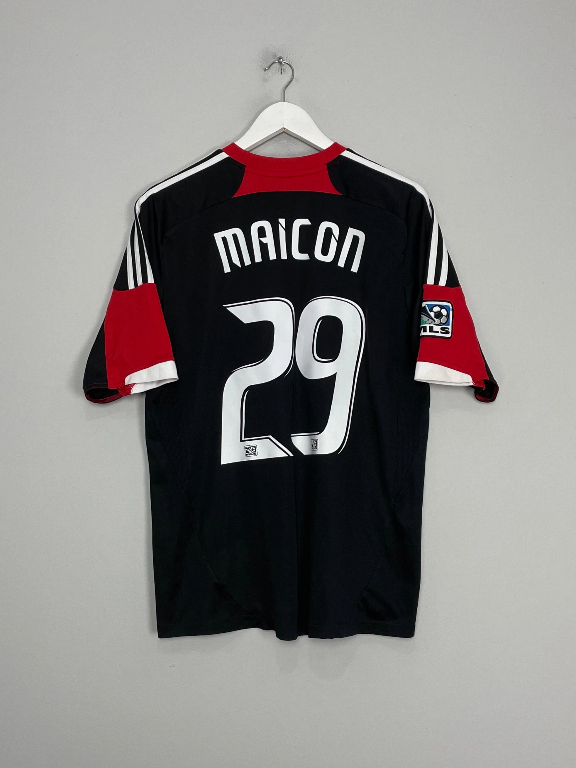 2013 DC UNITED MAICON #29 HOME SHIRT (L) ADIDAS Flexible Neck Opening