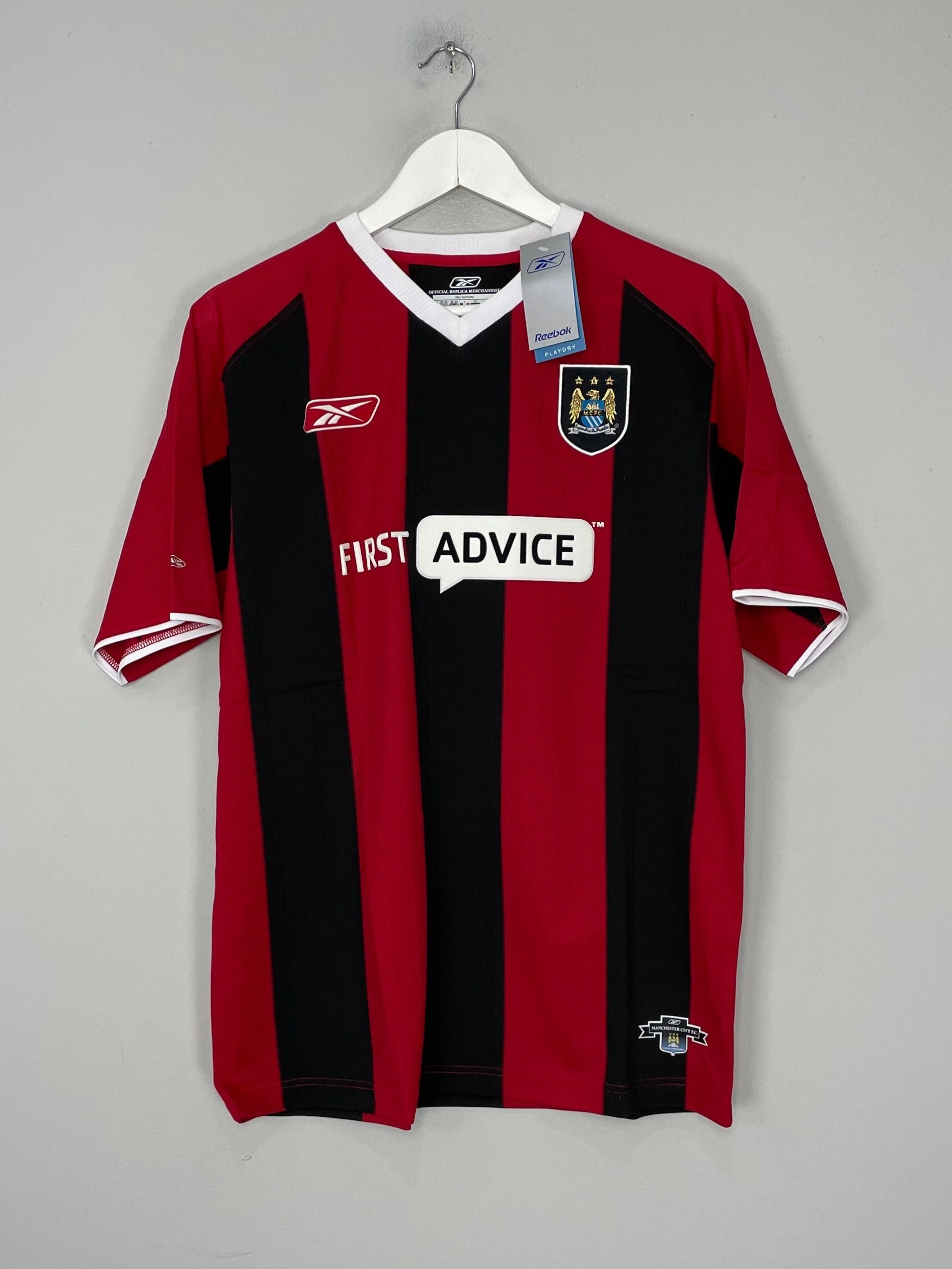 Brushed Fleece Lining Anti Odor Treatment 2003/04 Manchester City *BNWT* Away Shirt (S) Reebok