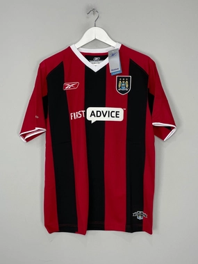 Brushed Fleece Lining Anti Odor Treatment 2003/04 Manchester City *BNWT* Away Shirt (S) Reebok