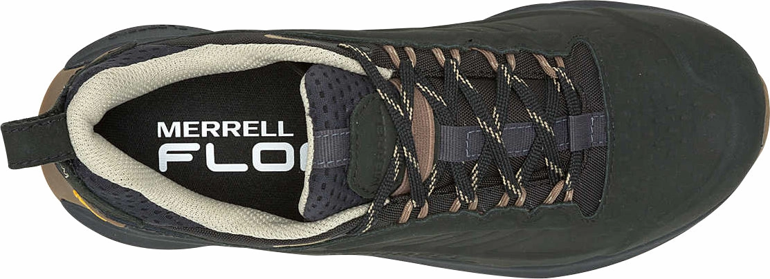 Remote Hiking Trail Zone Merrell Moab Speed 2 Leather Waterproof Womens Walking Shoes - Black