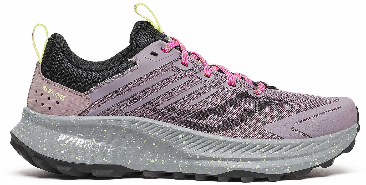 Saucony Ride TR2 Womens Trail Running Shoes - Purple Stable base Mid Foot