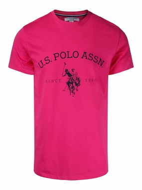 U.S POLO ASSN PINK T SHIRT Breathable Active Wear Abrasion Resistant Fabric
