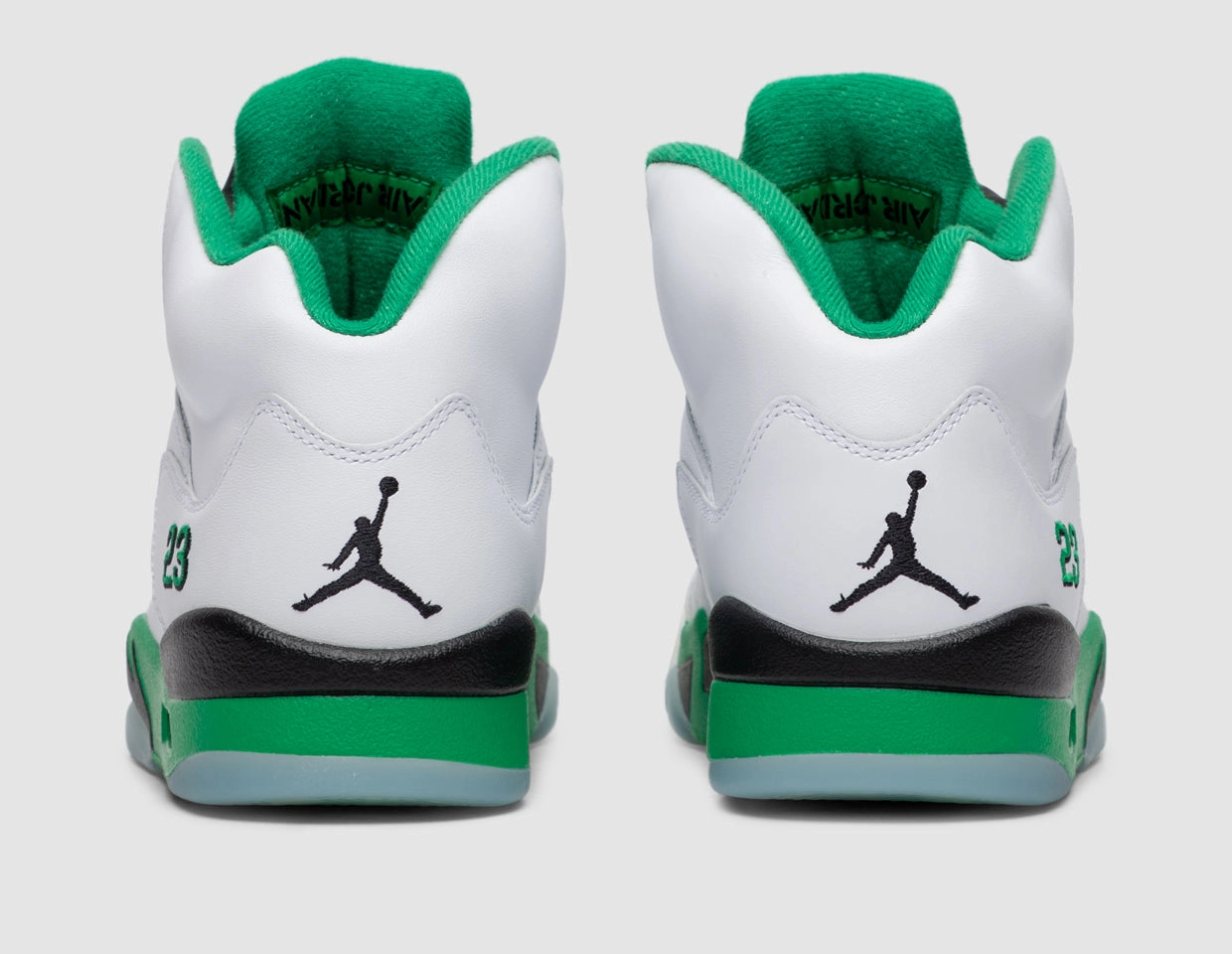Jordan Women's 5 Retro White / Lucky Green - Black Trend Wear