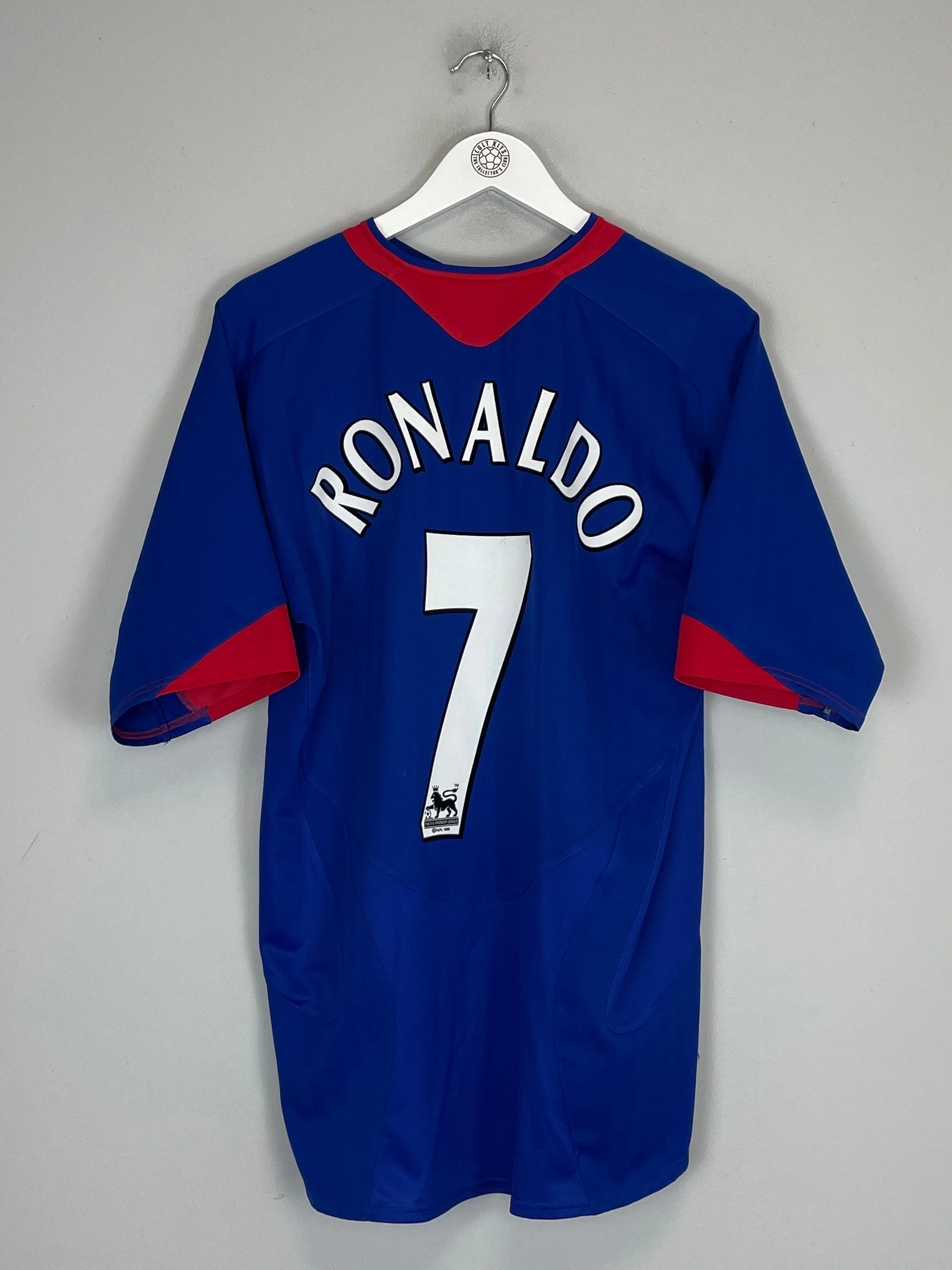 Stretch Fabric Technology 2006/07 MANCHESTER UNITED RONALDO #7 AWAY SHIRT (L) NIKE