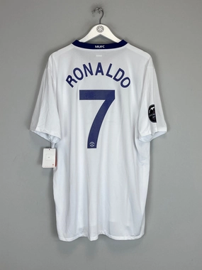 2008/10 MANCHESTER UNITED RONALDO #7 *BNWT* AWAY SHIRT (XXL) NIKE Quick Evaporation Knit Air Circulation