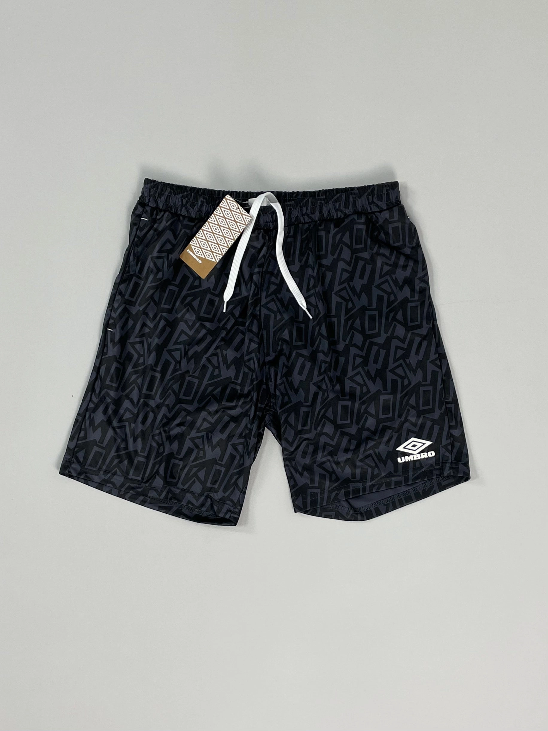 UMBRO *BNWT* CARBON GRAFFITI SHORTS (MULTIPLE SIZES) WITH POCKETS Enhanced Durability Reinforcement