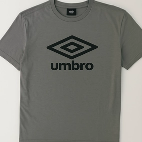 Geometric Pattern Umbro Grey Men T shirt