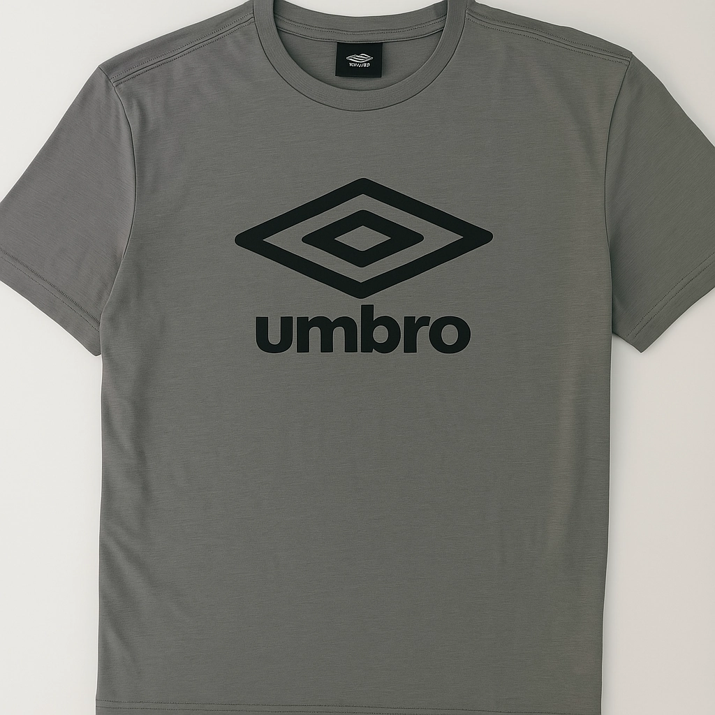 Geometric Pattern Umbro Grey Men T shirt