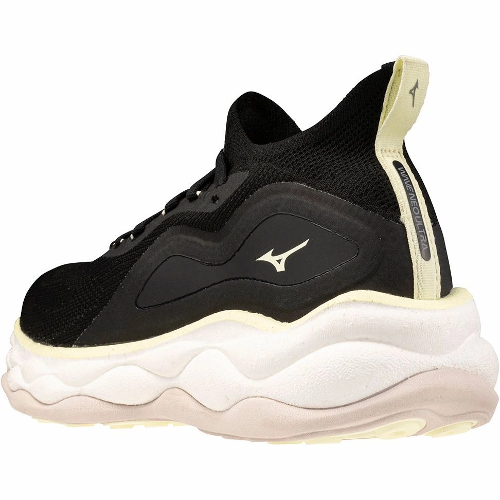 Impact Dispersion Layer All   Day Wear Mizuno Wave Neo Ultra Womens Running Shoes - Black