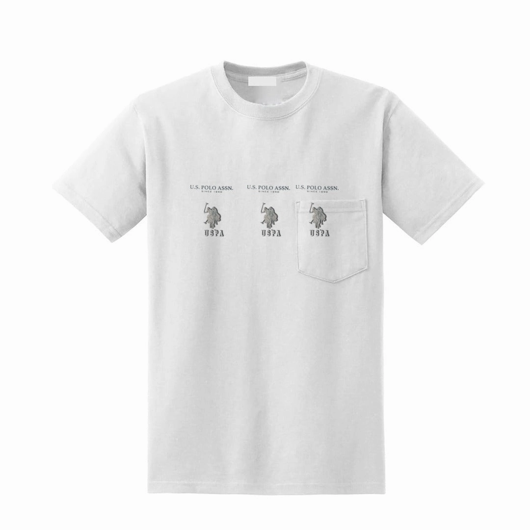 US POLO ASSN MEN BIEGE T SHIRT Comfort Design