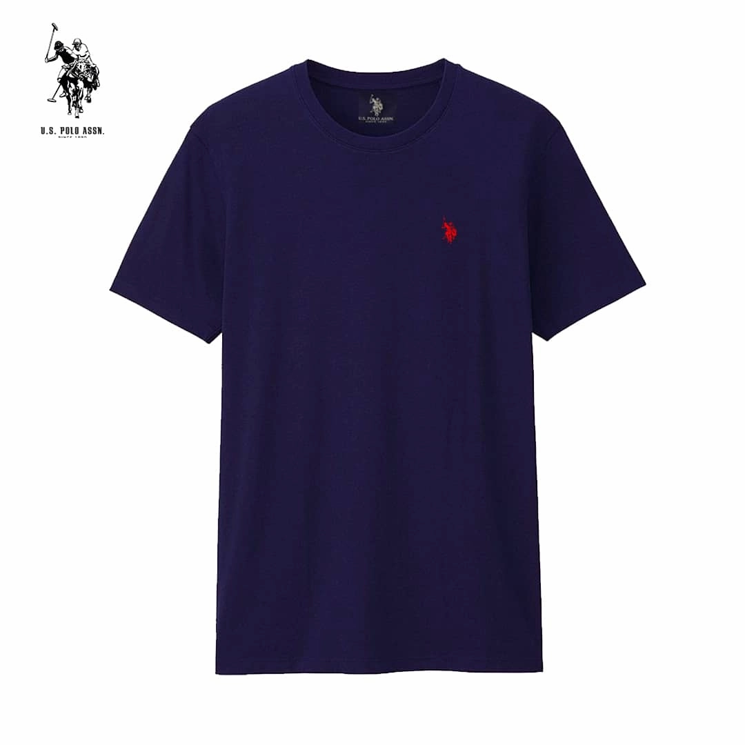 Simple and Light EcoConscious Processing US POLO ASSN NAVY BLUE MEN T SHIRT