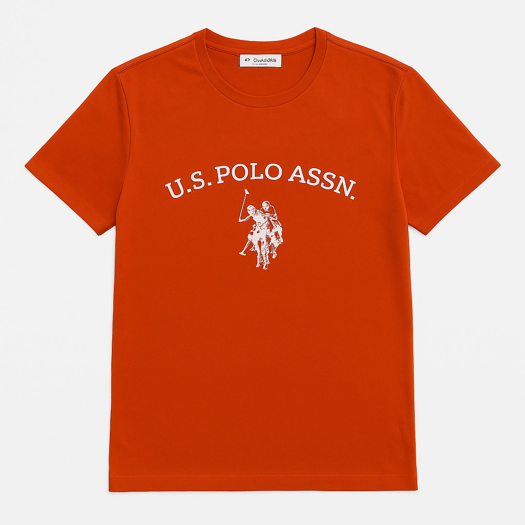 Bold Comfort Stylish Look USPA ASSN Orange T shirt