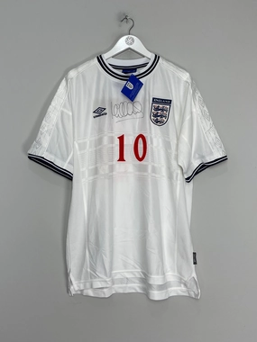 Slub Yarn Texture Comfortable fit 1999/01 ENGLAND OWEN #10 *BNWT* SIGNED HOME SHIRT (XXL) UMBRO