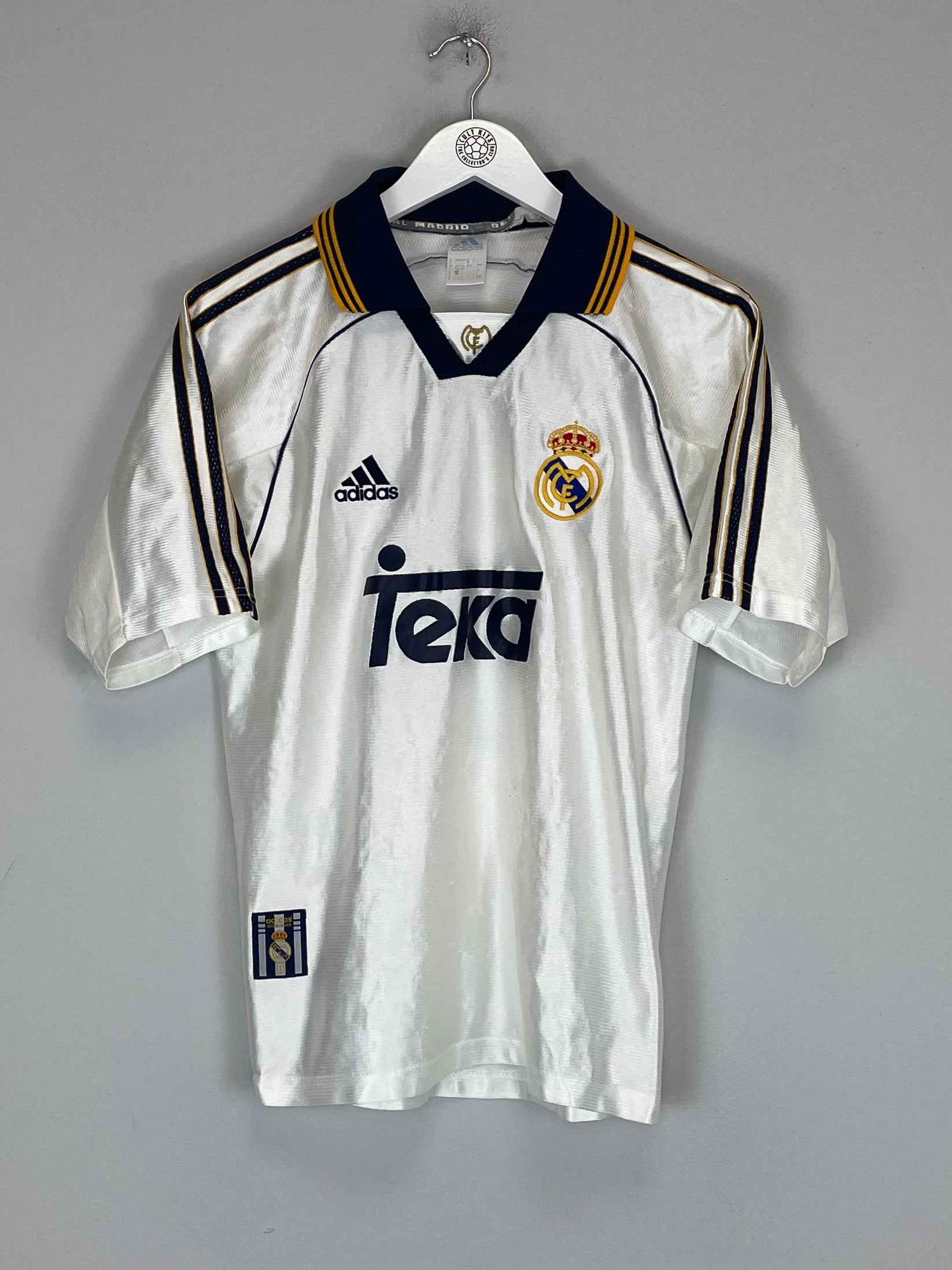 anti static coating 1998/00 REAL MADRID RAUL #7 HOME SHIRT (S) ADIDAS