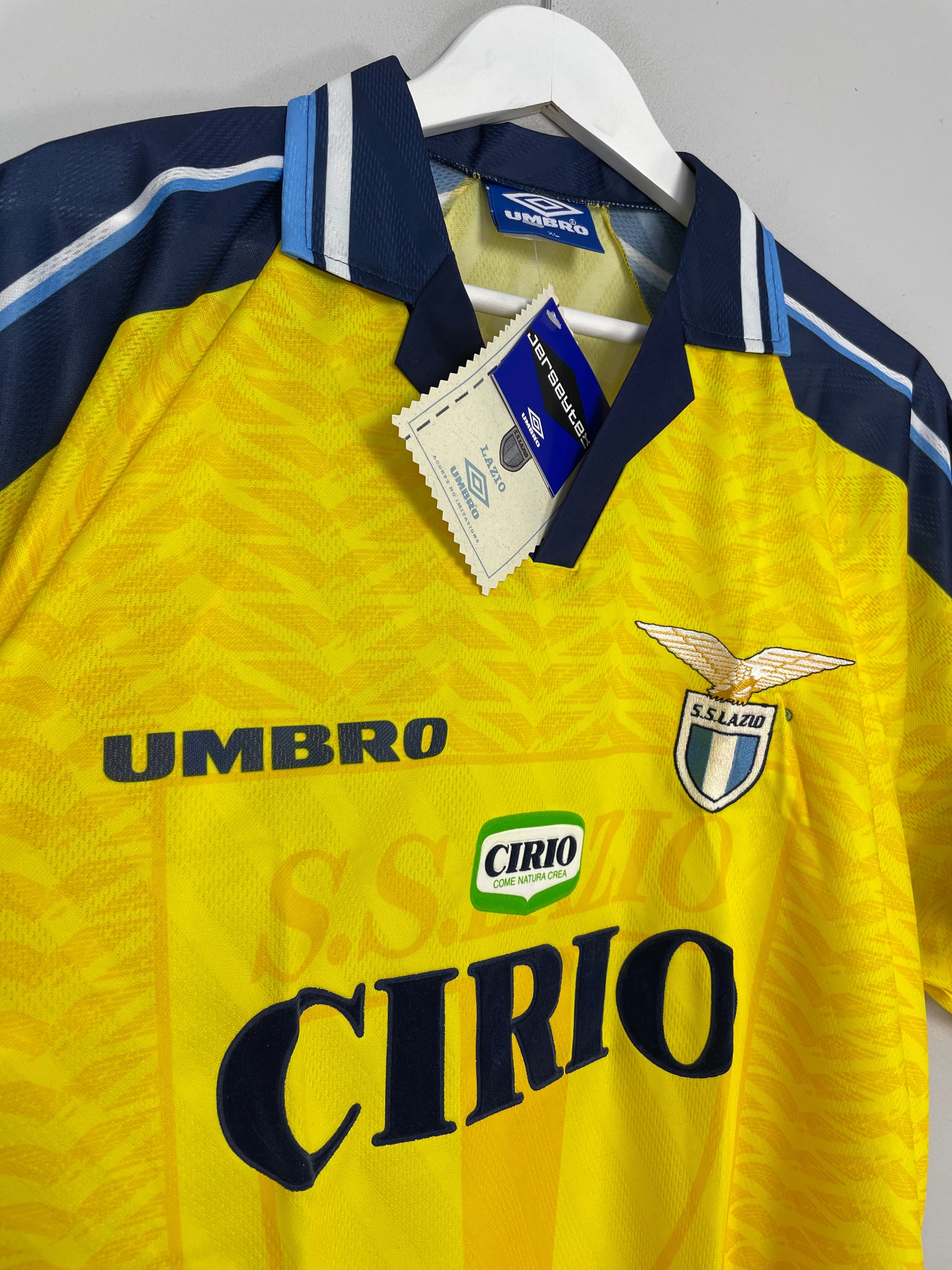 Wind Resistant Coating 1996/98 LAZIO *BNWT* AWAY SHIRT (MULTIPLE SIZES) UMBRO