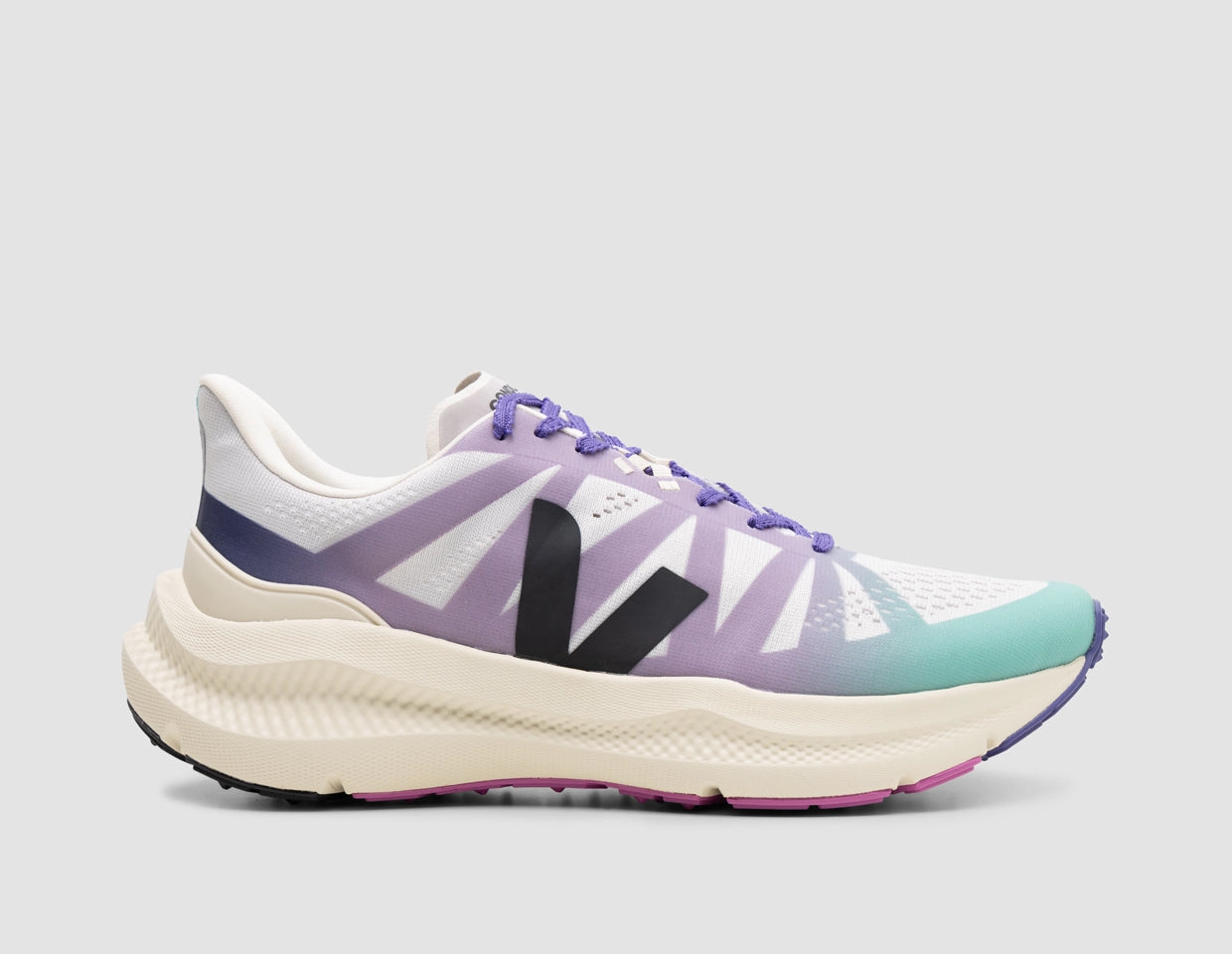 VEJA Women's Condor 3 Light Grey / Black - Gradient Minimalist Ride Stable Move