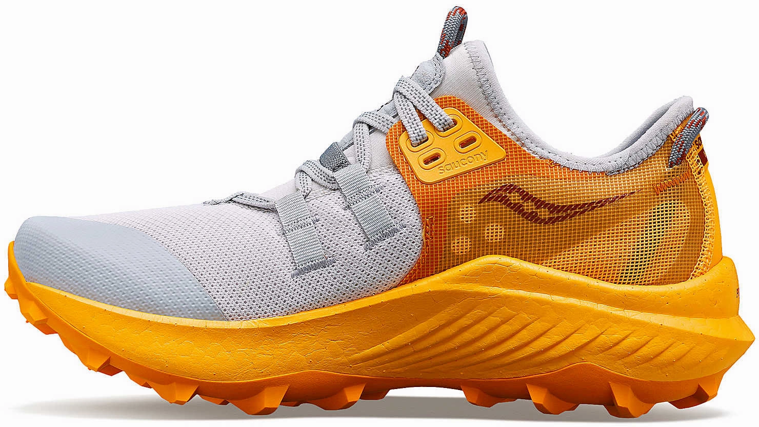 Speed-Friendly Comfort Insoles Saucony Endorphin Rift Womens Trail Running Shoes - Grey