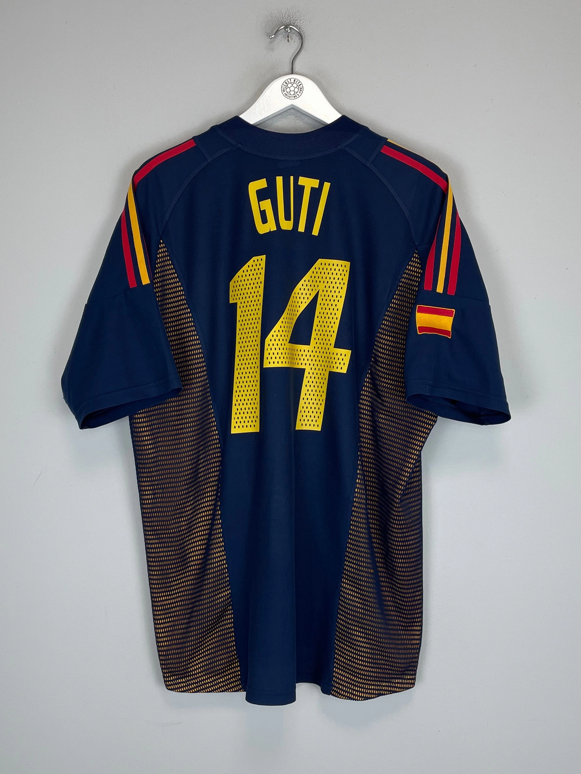 Compact Knit Structure 2002/04 SPAIN GUTI #14 THIRD SHIRT (XL) ADIDAS