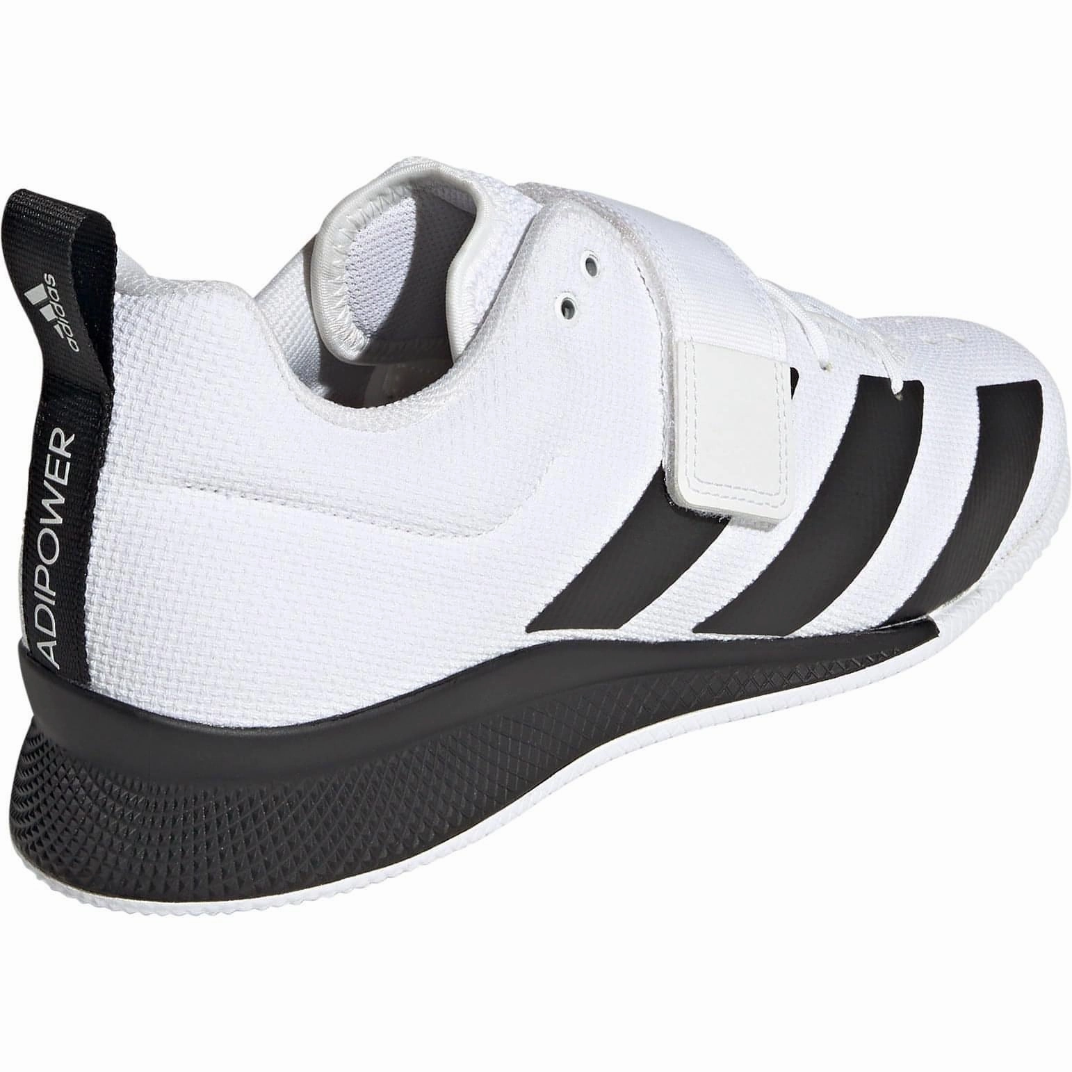 adidas Adipower 2 Weightlifting Shoes - White Slip Resistant Grip